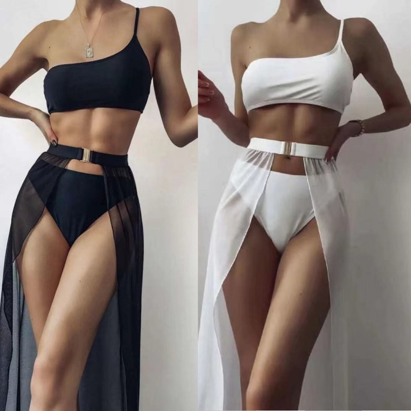2025 Fashion New Style Lace europeo y de estilo americano-Up sexy bikini sin respaldo tres-Conjunto de piezas, traje de baño sin respaldo, disponible en stock v041 Precio:$79.99